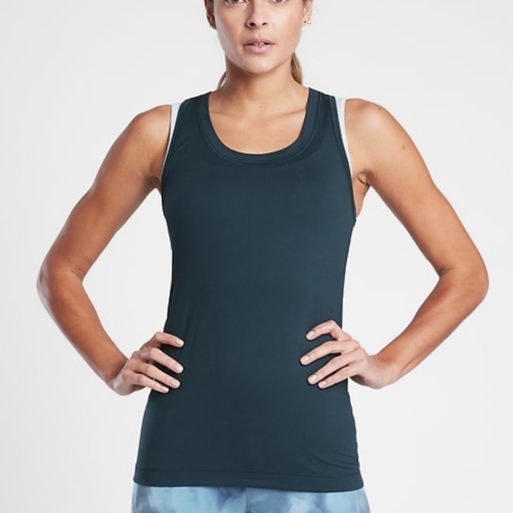 Athleta nitro tank top Size 1X EUC Deep Teal